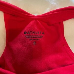 Red Athleta Tank/ Bra